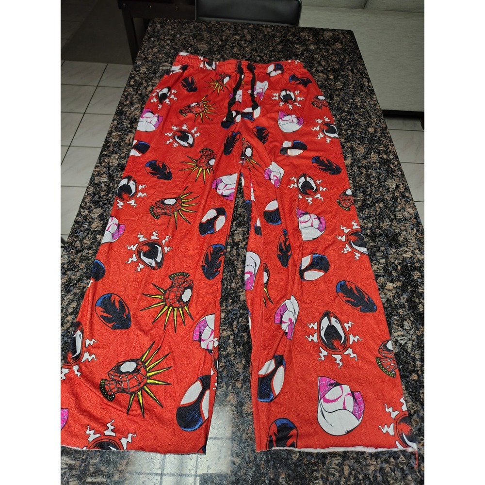 Marvel Spider-Man Across the Spider-Verse Red Lounge Sleep Pants Mens Medium